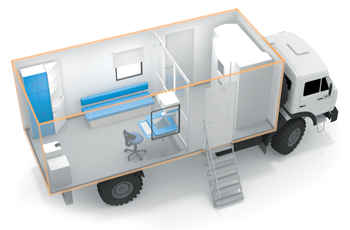 Передвижной флюорографический кабинет
